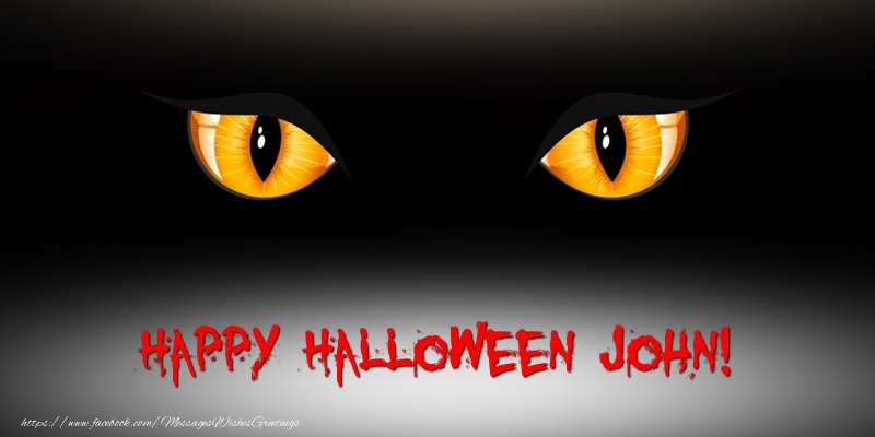 Greetings Cards for Halloween - Happy Halloween John!