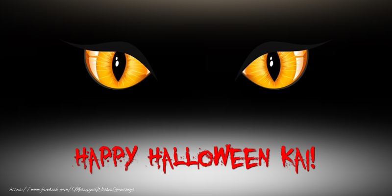 Greetings Cards for Halloween - Happy Halloween Kai!