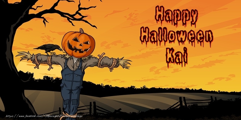 Greetings Cards for Halloween - Happy Halloween Kai