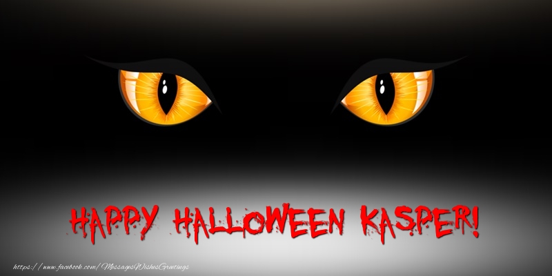 Greetings Cards for Halloween - Happy Halloween Kasper!