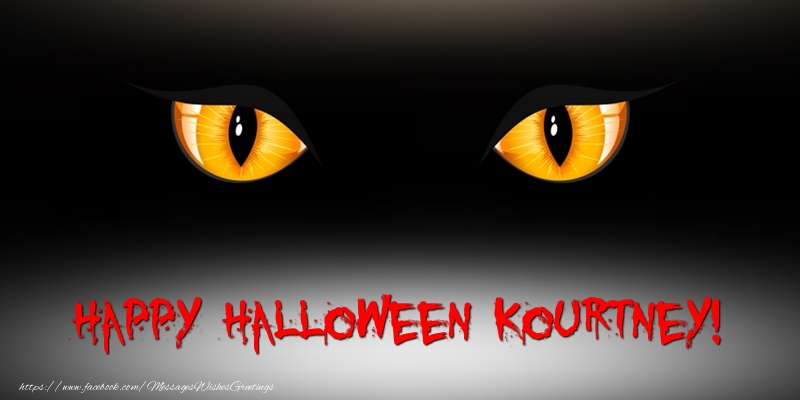 Greetings Cards for Halloween - Happy Halloween Kourtney!