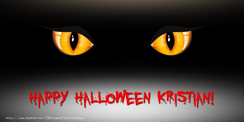 Greetings Cards for Halloween - Happy Halloween Kristian!