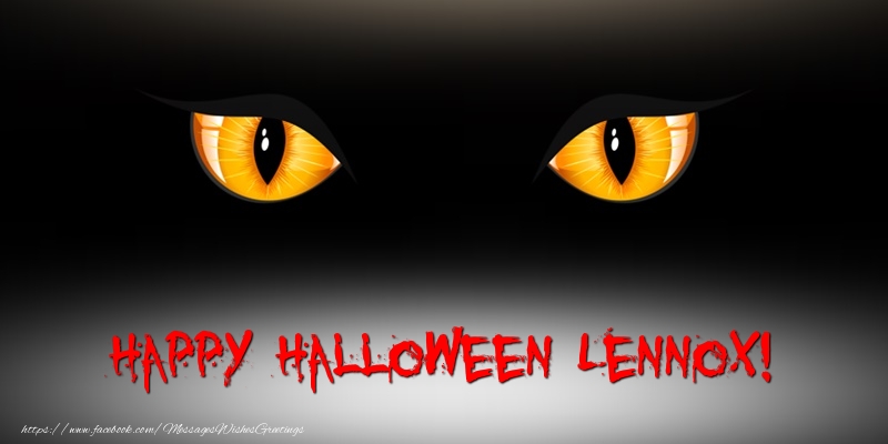 Greetings Cards for Halloween - Happy Halloween Lennox!