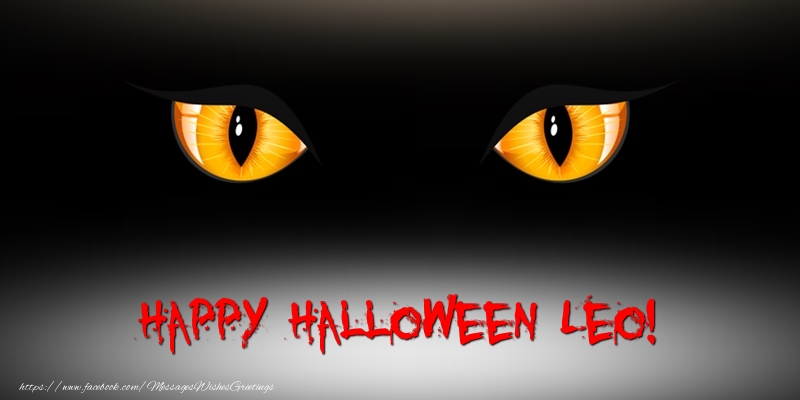 Greetings Cards for Halloween - Happy Halloween Leo!