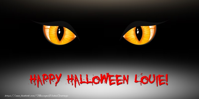 Greetings Cards for Halloween - Happy Halloween Louie!