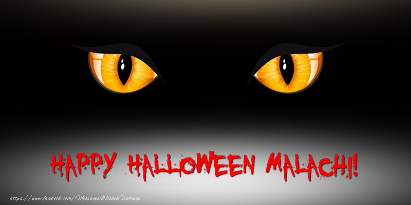 Greetings Cards for Halloween - Happy Halloween Malachi!