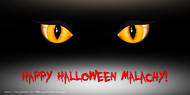 Greetings Cards for Halloween - Happy Halloween Malachy!