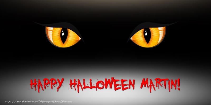 Greetings Cards for Halloween - Happy Halloween Martin!