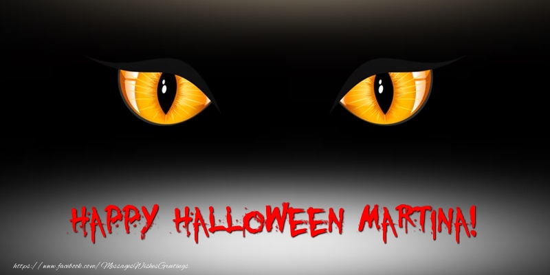 Greetings Cards for Halloween - Happy Halloween Martina!
