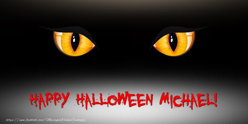 Greetings Cards for Halloween - Happy Halloween Michael!
