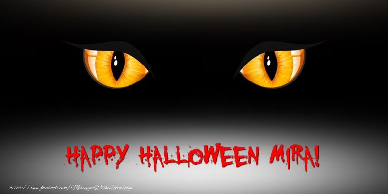 Greetings Cards for Halloween - Happy Halloween Mira!