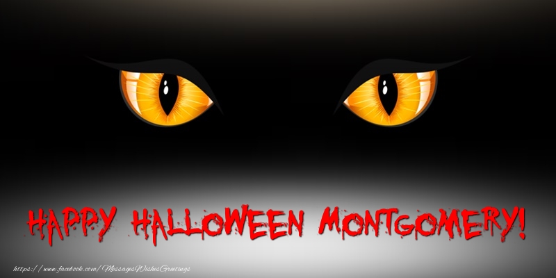 Greetings Cards for Halloween - Happy Halloween Montgomery!