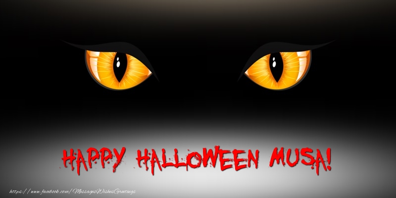 Greetings Cards for Halloween - Happy Halloween Musa!