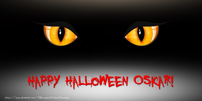 Greetings Cards for Halloween - Happy Halloween Oskar!