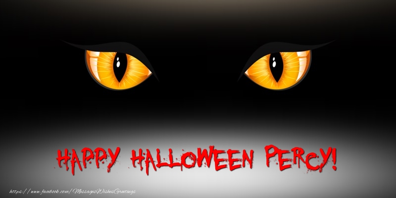 Greetings Cards for Halloween - Happy Halloween Percy!