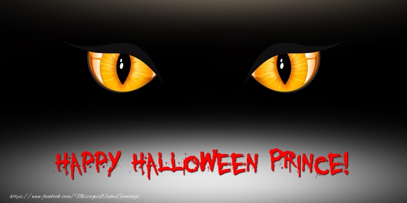 Greetings Cards for Halloween - Happy Halloween Prince!