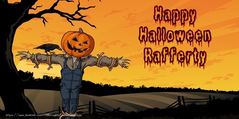 Greetings Cards for Halloween - Happy Halloween Rafferty