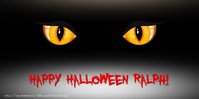 Greetings Cards for Halloween - Happy Halloween Ralph!