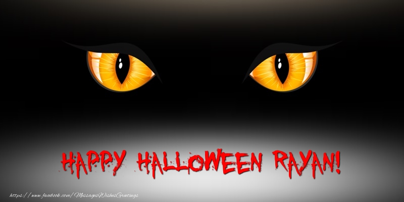 Greetings Cards for Halloween - Happy Halloween Rayan!