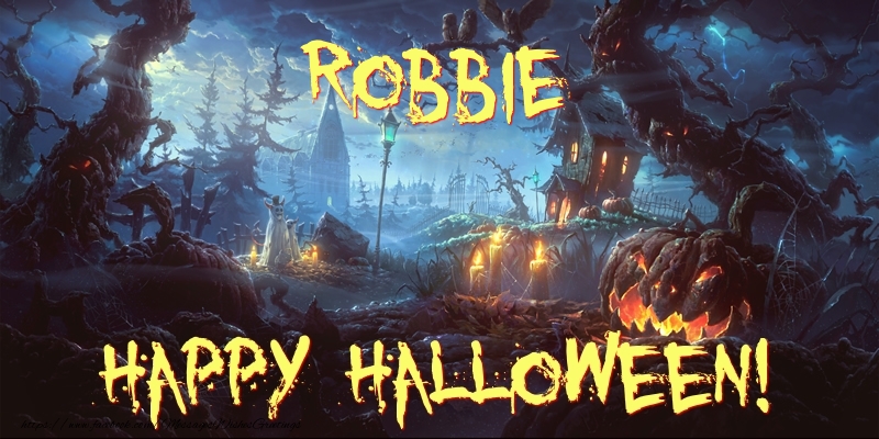 Greetings Cards for Halloween - Robbie Happy Halloween!