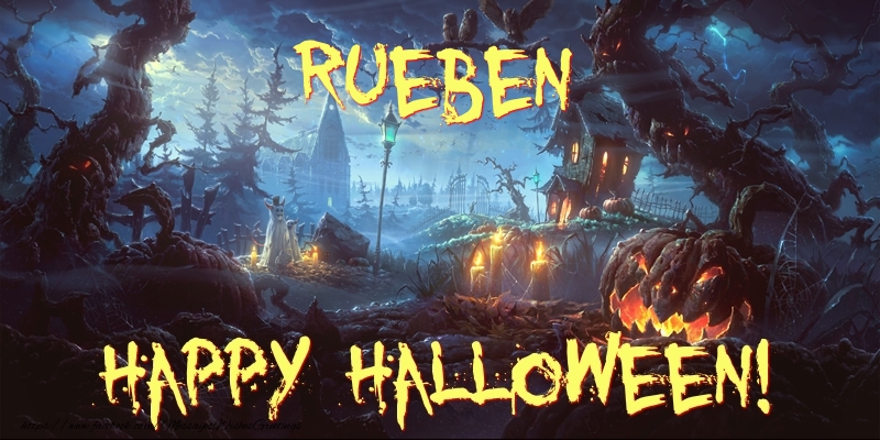 Greetings Cards for Halloween - Rueben Happy Halloween!