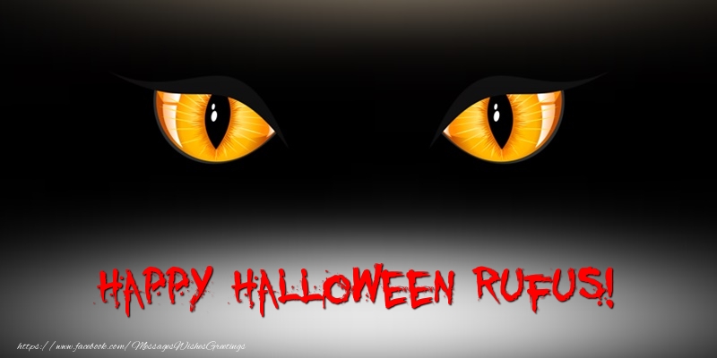 Greetings Cards for Halloween - Happy Halloween Rufus!