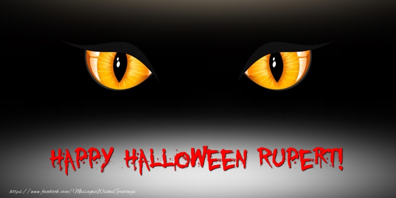 Greetings Cards for Halloween - Happy Halloween Rupert!