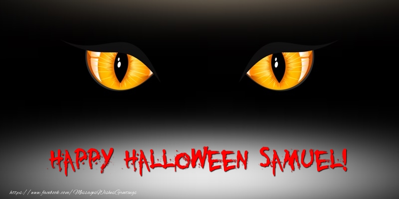 Greetings Cards for Halloween - Happy Halloween Samuel!