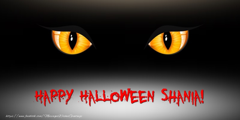 Greetings Cards for Halloween - Happy Halloween Shania!