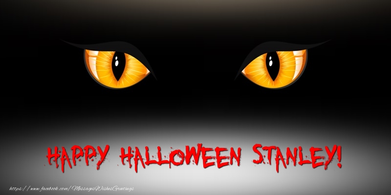 Greetings Cards for Halloween - Happy Halloween Stanley!