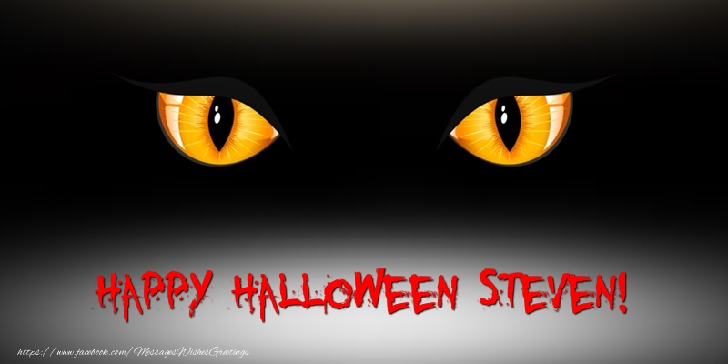 Greetings Cards for Halloween - Happy Halloween Steven!