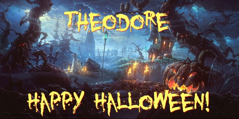 Greetings Cards for Halloween - Theodore Happy Halloween!