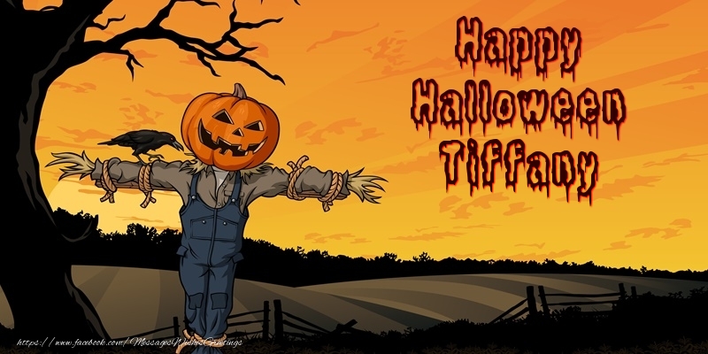 Greetings Cards for Halloween - Happy Halloween Tiffany