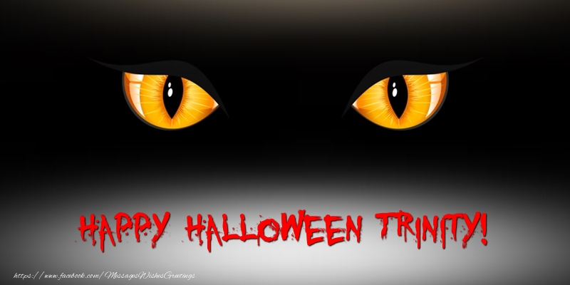 Greetings Cards for Halloween - Happy Halloween Trinity!