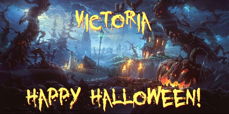 Greetings Cards for Halloween - Victoria Happy Halloween!