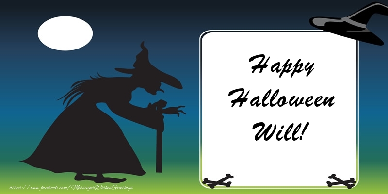 Greetings Cards for Halloween - Happy Halloween Will!