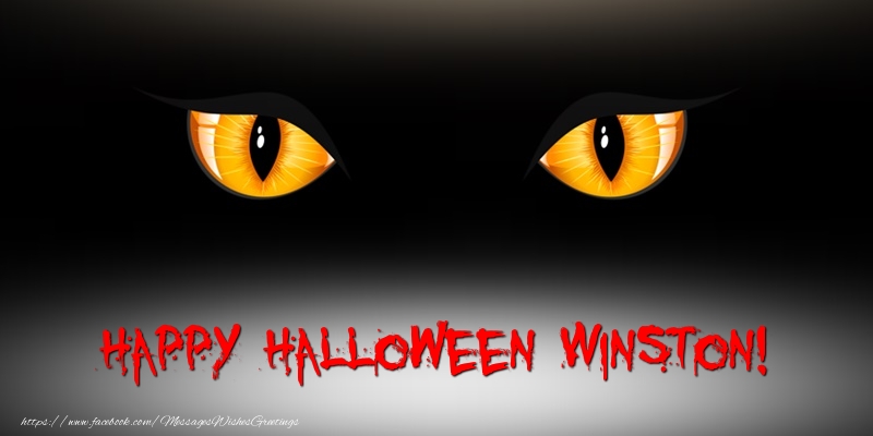 Greetings Cards for Halloween - Happy Halloween Winston!