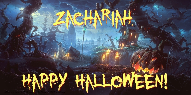 Greetings Cards for Halloween - Zachariah Happy Halloween!