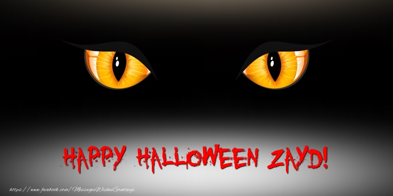 Greetings Cards for Halloween - Happy Halloween Zayd!