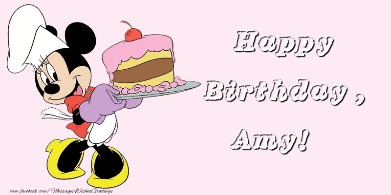 Greetings Cards for kids - Animation & Cake | Happy Birthday, Amy