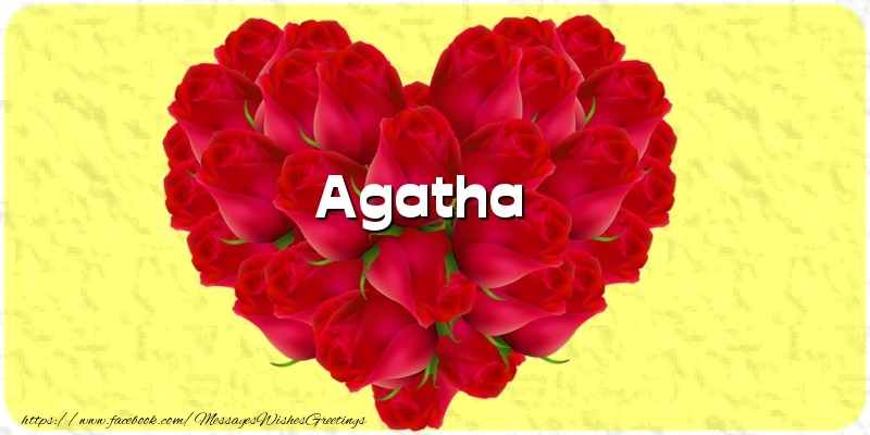 Greetings Cards for Love - Agatha