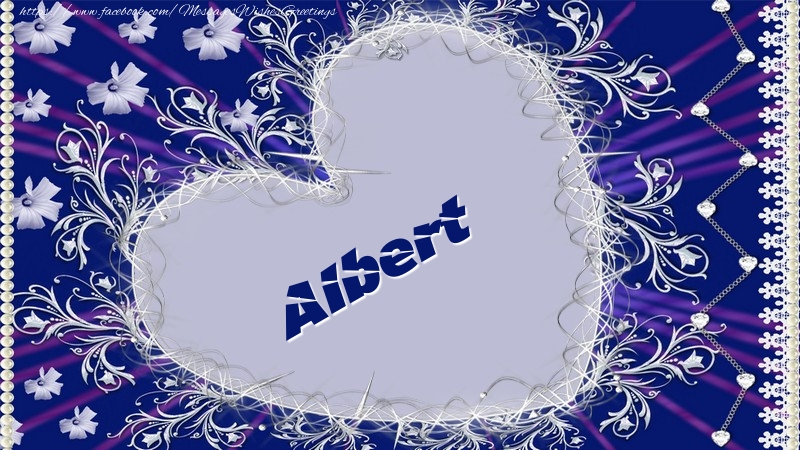 Greetings Cards for Love - Albert