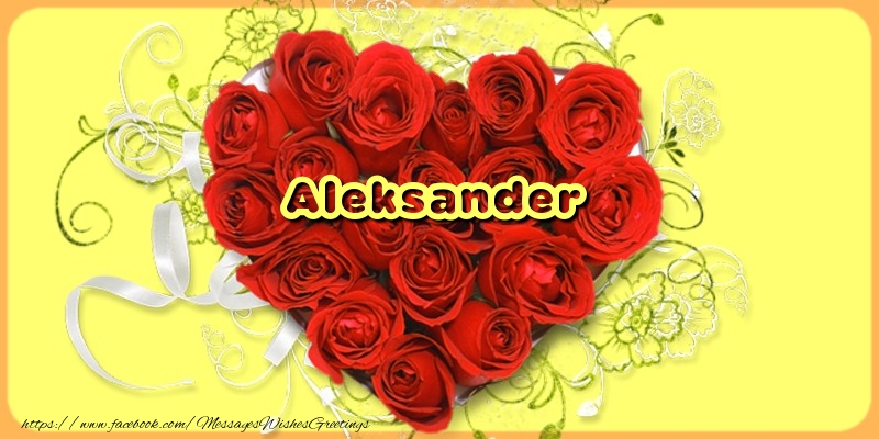 Greetings Cards for Love - Hearts & Roses | Aleksander
