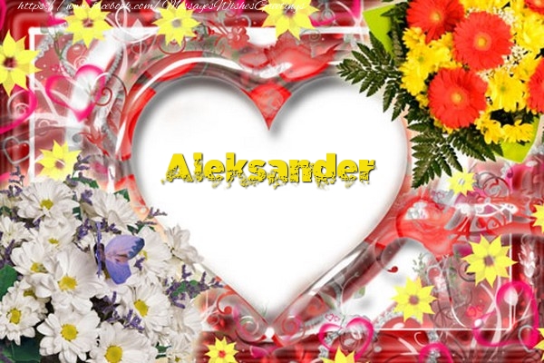 Greetings Cards for Love - Flowers & Hearts | Aleksander