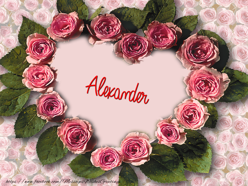 Greetings Cards for Love - Alexander