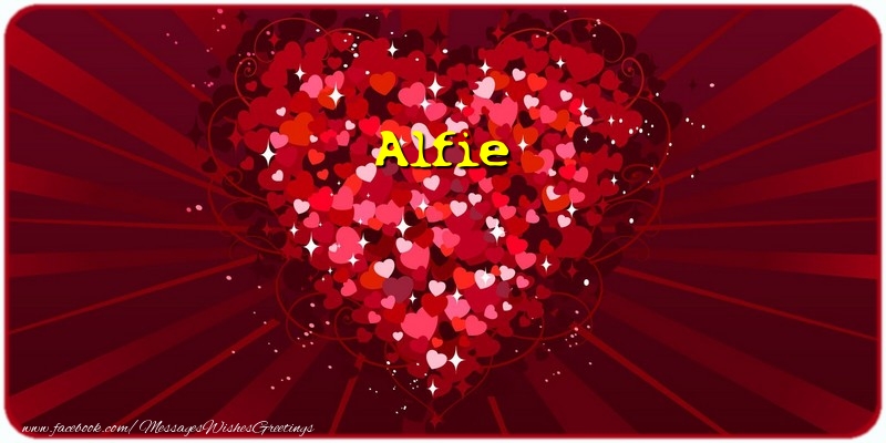 Greetings Cards for Love - Alfie