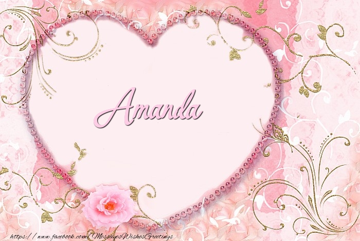 Greetings Cards for Love - Hearts | Amanda