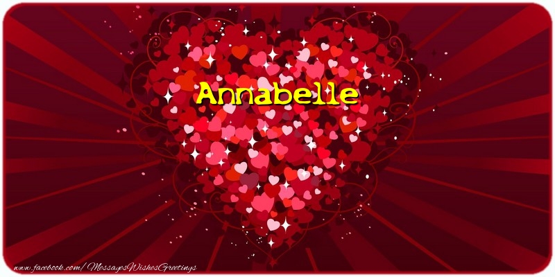 Greetings Cards for Love - Annabelle