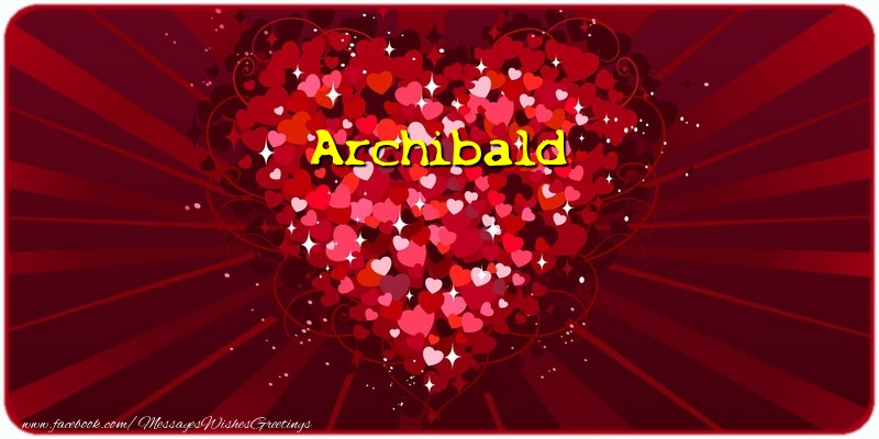 Greetings Cards for Love - Archibald