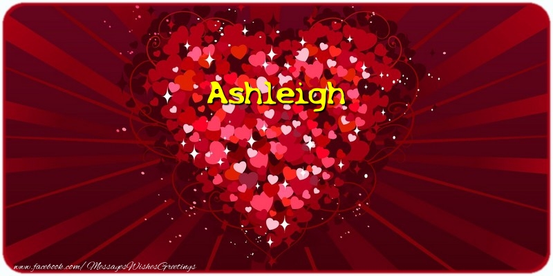 Greetings Cards for Love - Ashleigh